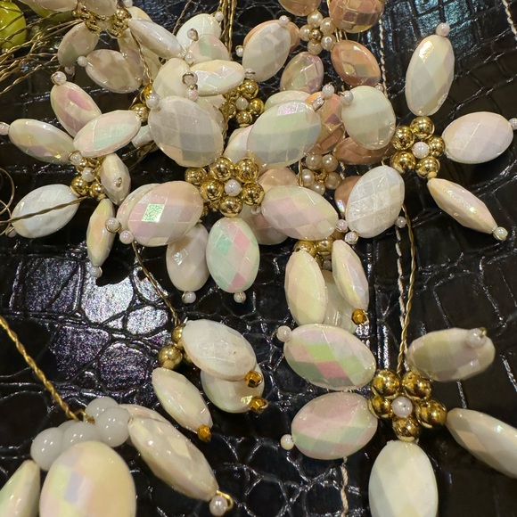 Bundle of Handmade beaded white flower stems for bridal wedding event Decor - Picture 3 of 4